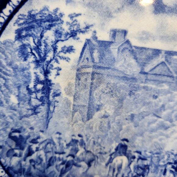 Antique Rowland and Marsellus Battle of Germantown Plate Historical Transferware - Picture 3 of 8
